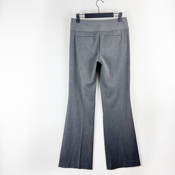 Express Editor Women's Gray Low Rise Flare Leg Dress Pants Size 2R - Picture 5 of 16